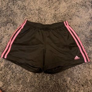Adidas Black Athletic/Running Shorts